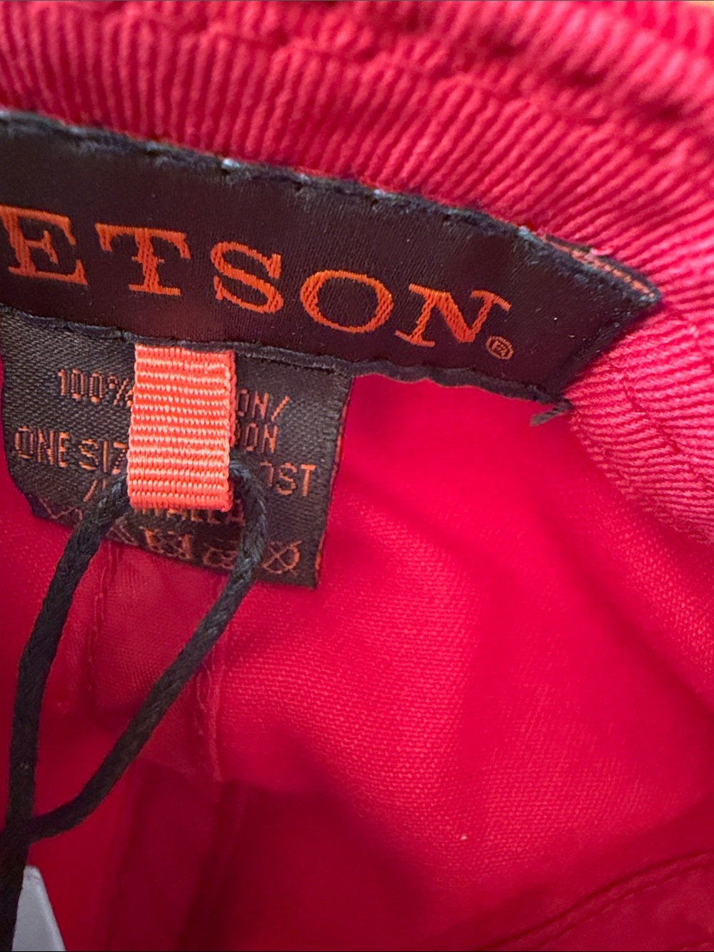 Stetson Red Cotton Baseball Cap - Picture 7 of 9